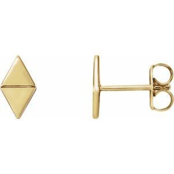 14K Yellow Geometric Earrings,All Products : American Fashion Style Bags On Sale